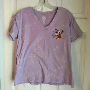 Disney Parks Mickey Mouse 100 Years Of Music And Wonder T-Shirt Women’s Medium